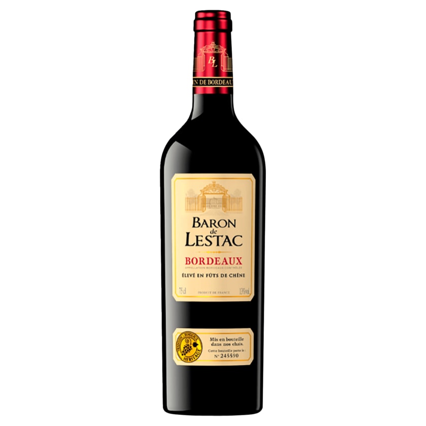Baron de Lestac Rotwein Bordeaux trocken 0,75l